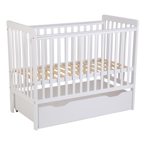 Кроватка для новорожденных POLINI Kids Simple 310-03 Белый в Кемерово