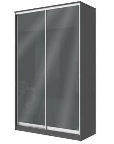 Шкаф 2-х дверный Хит-22-12/2-22 с цветным стеклом, темно-серый 073, Графит в Кемерово