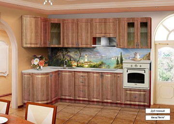 Модульная кухня Веста 1330х2800, цвет Дуб темный в Кемерово