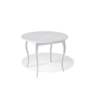 Стеклянный стол Kenner 1000С (Белый/Стекло белое глянец) в Кемерово