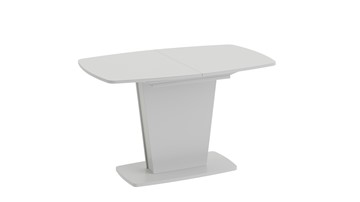Кухонный раздвижной стол Честер тип 2, цвет Белый/Стекло белый глянец в Кемерово