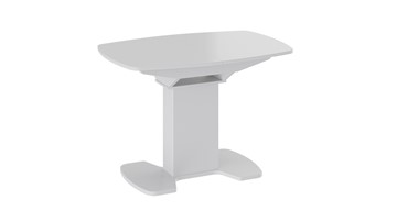 Стеклянный стол Портофино (СМ(ТД)-105.01.11(1)), цвет  Белый глянец/Стекло белое в Кемерово