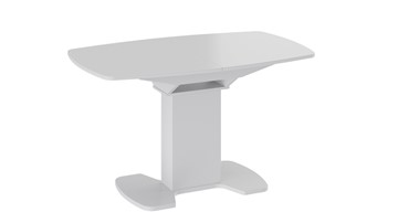 Стеклянный стол Портофино (СМ(ТД)-105.02.11(1)), цвет Белый глянец/Стекло белое в Новокузнецке