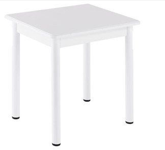 Кухонный пристенный стол НСПА-07 МДФ, белый МДФ/белое дерево/36 прямые трубки белый в Кемерово