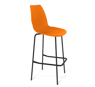 Барный стул SHT-ST29/S29 (оранжевый ral2003/черный муар) в Кемерово