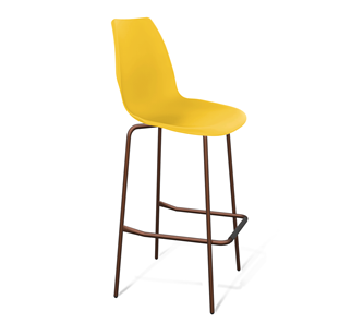 Барный стул SHT-ST29/S29 (желтый ral 1021/медный металлик) в Кемерово