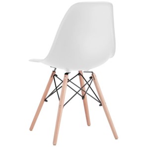 Комплект стульев 4 шт. BRABIX "Eames CF-010", пластик белый, опоры дерево/металл, 532630, 2033A в Кемерово