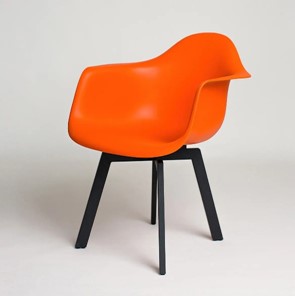 Обеденный стул DSL 330 Grand Black (Оранжевый) в Кемерово