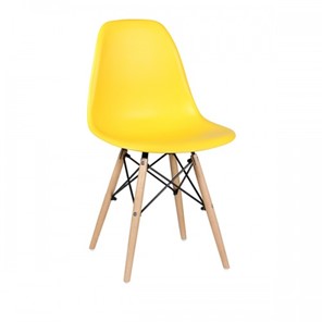 Дизайнерский стул EAMES DSW WX-503 PP-пластик желтый в Кемерово
