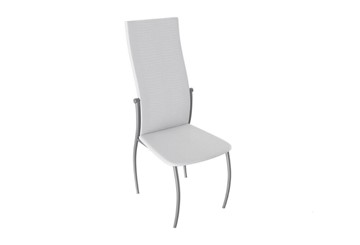 Обеденный стул Комфорт-М, цвет Эмаль Бриллиант, Белый Аллигатор к/з 218 (белый) в Кемерово