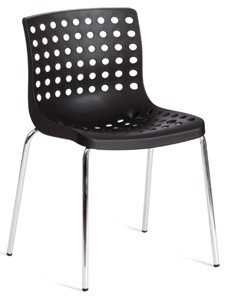 Обеденный стул SKALBERG (mod. C-084-A) 46х56х79 Black (черный) / Chrome (хром) арт.19258 в Кемерово