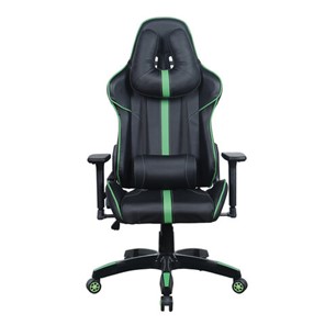 Кресло офисное Brabix GT Carbon GM-120 (две подушки, экокожа, черное/зеленое) 531929 в Кемерово