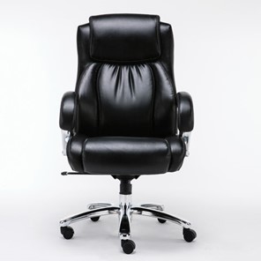 Кресло офисное Brabix Premium Status HD-003 (рециклированная кожа, хром, черное) 531821 в Кемерово