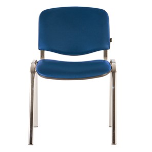 Офисный стул Brabix Iso CF-001 (хромированный каркас, кожзам синий) 531428 в Кемерово