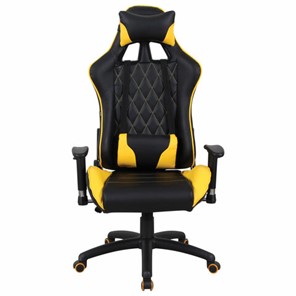 Кресло офисное Brabix GT Master GM-110 (две подушки, экокожа, черное/желтое) 531927 в Кемерово