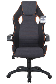 Офисное кресло Brabix Techno Pro GM-003 (ткань, черное/серое, вставки оранжевые) в Кемерово