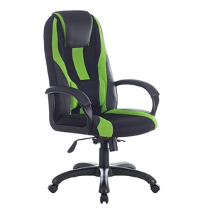Компьютерное кресло Brabix Premium Rapid GM-102 (экокожа/ткань, черное/зеленое) 532419 в Кемерово