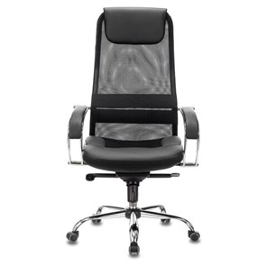 Офисное кресло Brabix Premium Stalker EX-609 PRO (хром, мультиблок, ткань-сетка/экокожа, черное) 532416 в Кемерово