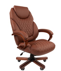 Офисное кресло CHAIRMAN 406, коричневый в Кемерово