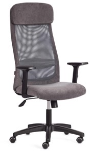 Кресло PROFIT PLT флок/ткань, серый, 29/W-12, арт.20537 в Кемерово