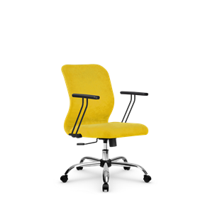 Офисное кресло SU-Mr-4/подл.109/осн.003  желтый в Кемерово