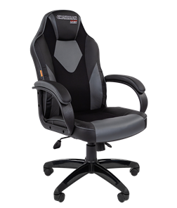 Кресло компьютерное CHAIRMAN GAME 17, цвет черный / серый в Кемерово