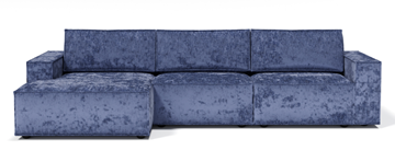 Угловой диван с оттоманкой Лофт 357х159х93 (Ремни/Еврокнижка) в Кемерово
