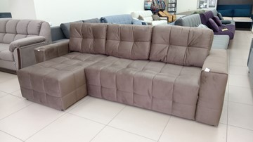 Угловой диван с оттоманкой Реал ДУ Graund 03 велюр в Кемерово