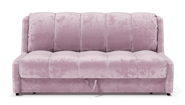 Прямой диван Аккордеон-Кровать 1,55 с каретной утяжкой, полоска (ППУ) в Кемерово