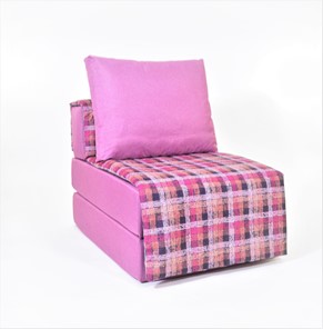 Бескаркасное кресло-кровать Харви, фуксия - квадро в Кемерово