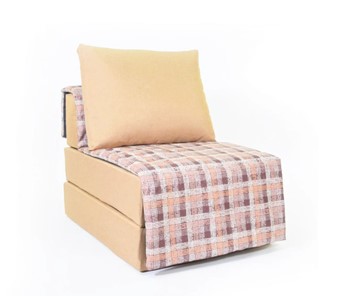 Бескаркасное кресло-кровать Харви, песочный-квадро беж в Кемерово