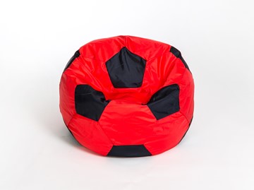 Кресло-мешок Мяч большой, красно-черный в Новокузнецке