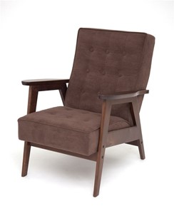 Кресло Ретро (темный тон / RS32 - коричневый) в Кемерово