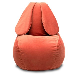Кресло-игрушка Зайка (длинные уши), оранжевый в Кемерово