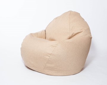 Кресло-мешок Макси, рогожка, 150х100, песочное в Кемерово