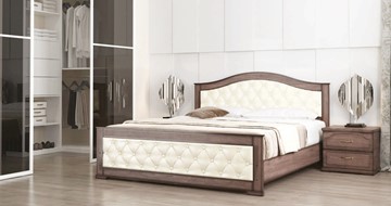 Кровать в спальню СВ-Стиль Стиль 3, 160х200, кожзам, с основанием в Кемерово