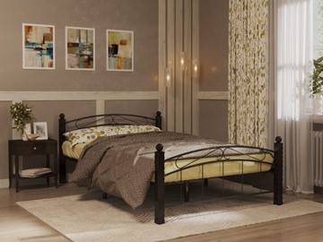Кровать 2-спальная Гарда 15, 160х200, черная в Кемерово