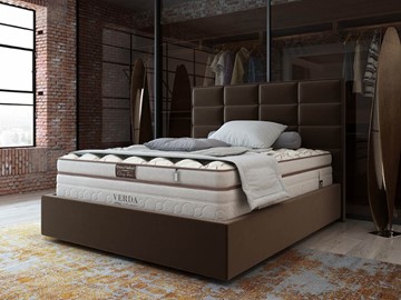 Кровать спальная Chocolate Compact/Island M 160х200, Микровелюр (Manhattan Лесной каштан) в Кемерово