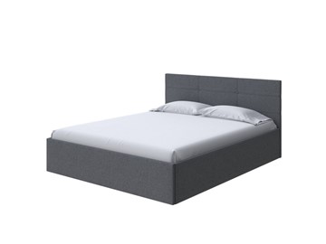Кровать в спальню Vector Plus 90х200, Рогожка (Savana Grey (серый)) в Кемерово