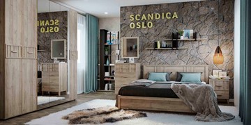 Набор мебели для спальни SCANDICA OSLO №1 в Кемерово