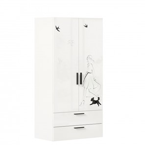 Шкаф комбинированный Джоли ЛД 535.040, Серый шелк в Кемерово