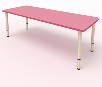 Стол для детей 2-местный  (по одну сторону столешн.) СДО-2 (0-3) розовый в Кемерово