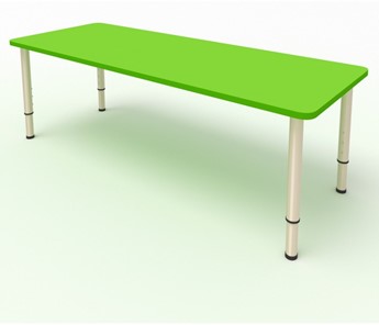 Детский стол 2-местный  (по одну сторону столешн.) СДО-2 (0-3) зеленый в Кемерово