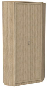 Распашной шкаф 401 угловой со штангой, цвет Дуб Сонома в Кемерово
