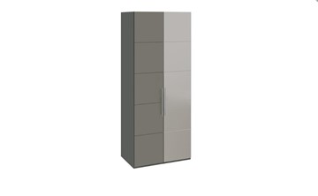 Шкаф Наоми с 1 зеркальной правой дверью, цвет Фон серый, Джут СМ-208.07.04 R в Кемерово