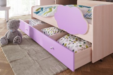 Двухъярусная детская кровать Соник 1.6 с ящиком, Лайм в Кемерово - предосмотр 1