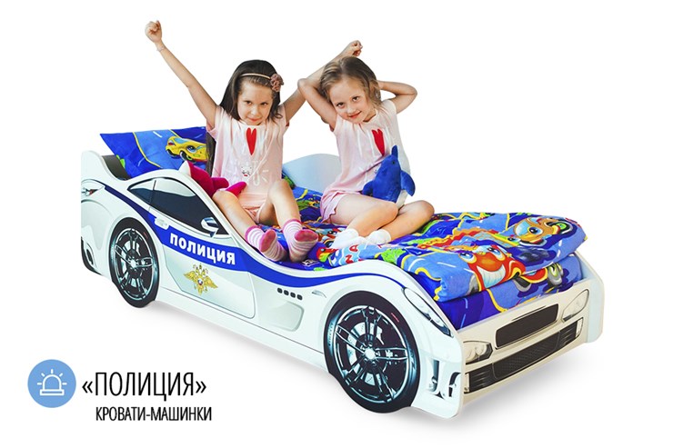 Детская кровать-машина Полиция в Кемерово - изображение 4