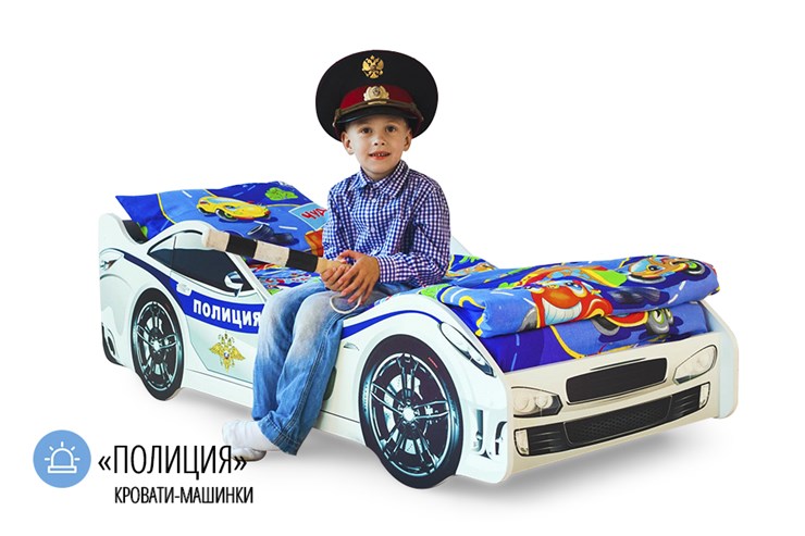 Детская кровать-машина Полиция в Кемерово - изображение 1