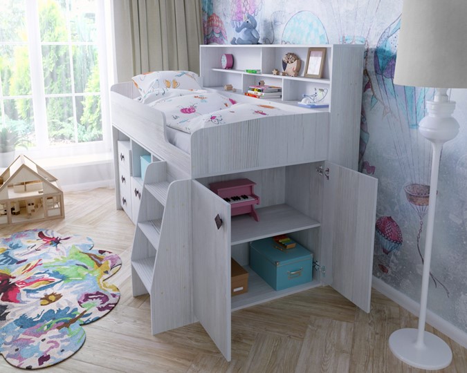 Кровать-чердак детская Малыш-5, цвет Винтерберг в Кемерово - изображение 6