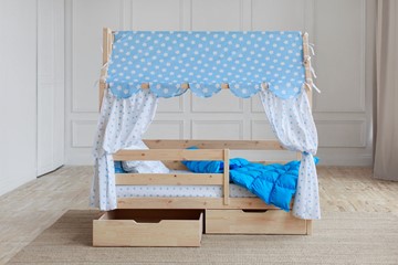 Детская кровать Домик с ящиками, без покраски в Кемерово - предосмотр 1